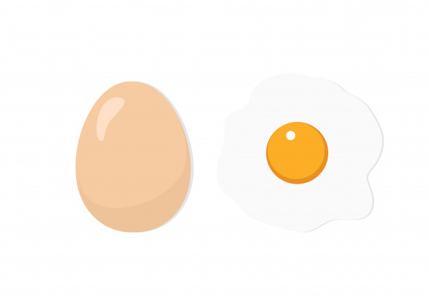 oeuf d 39 illustration vectorielle 43137 79 ايهما افضل البيض المسلوق ام المقلي